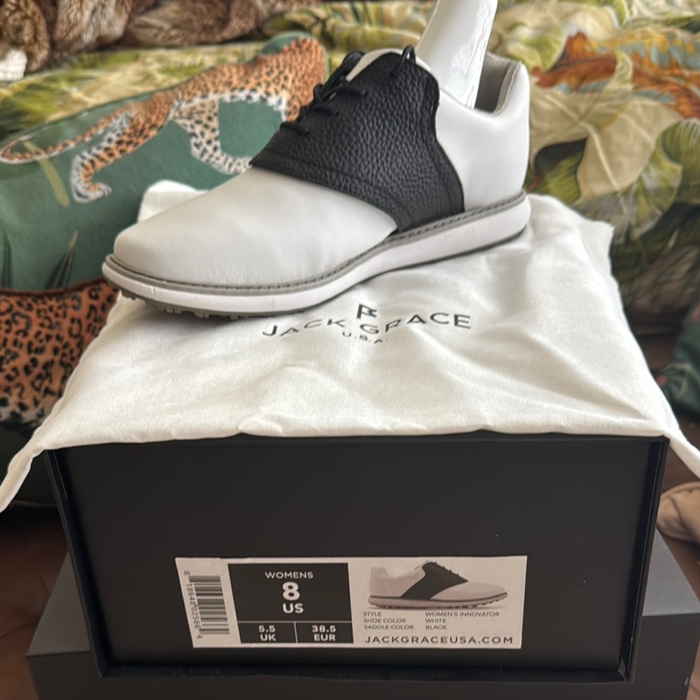 Women’s Black and White GOLF Shoes